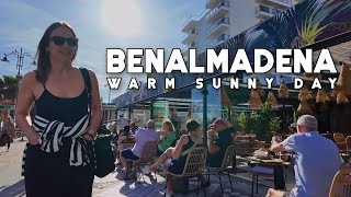 Benalmadena Spain Warm Sunny Day March 2024 Update Costa del Sol  Málaga 4K [upl. by Rakia]