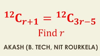 2A Permutations and Combinations 2 Marks Q13  12Cr1  12C3r5 [upl. by Edgar]