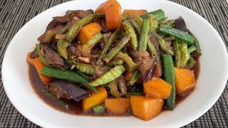 ADOBONG GULAY  SIMPLE RECIPE  STIR FRY pakbet [upl. by Haimes]