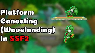 Platform Canceling Wavelanding  SSF2 Tech [upl. by Simetra874]