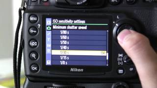 How to set up Auto ISO on the Nikon D700 DSLR Tutorial [upl. by Aicilaanna]