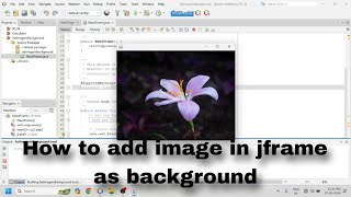 How to set background Image on jframe in java Netbeans [upl. by Worsham]