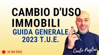 Cambio destinazione duso immobili Guida generale 2023 normativa nazionale [upl. by Ahouh]