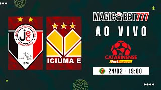 JOGO COMPLETO JOINVILLE X CRICIÚMA  10ª RODADA  CATARINENSE 2024 [upl. by Yahsat40]