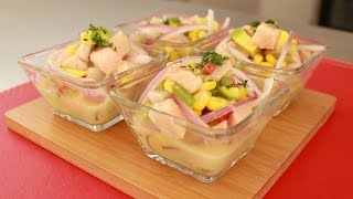 Ceviche de salmón [upl. by Avert]