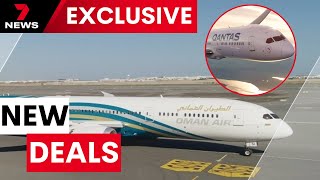 Qantas teams up with Oman Air for more frequent flyer rewards  7NEWS [upl. by Feinleib]