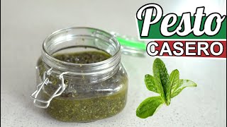 COMO HACER SALSA PESTO ITALIANA  RECETA FACIL en CASA [upl. by Aleahc]