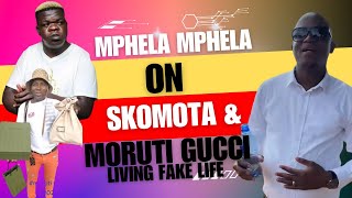 Mphela mphela on Skomota and Moruti Gucci living FAKE LIFE [upl. by Hgielak933]