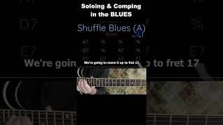 Micro Lesson  Soloing in a Blues  Minor Blues Scale  Moving an Octave from Fret V to Fret XVII [upl. by Eromle847]