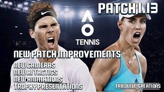 AO International Tennis Patch 113 for PS4 [upl. by Tarrant723]