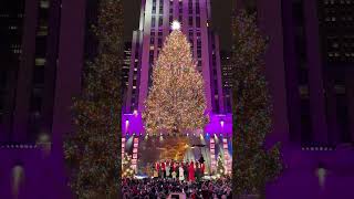 Rockefeller Christmas tree lighting 2023 [upl. by Okomot433]