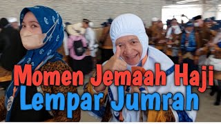 Momen Jemaah Haji Lempar Jumrah [upl. by Enilarac231]