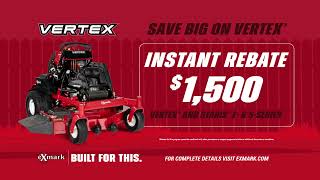 Save Big on Vertex Mowers  Exmark [upl. by Helbon601]