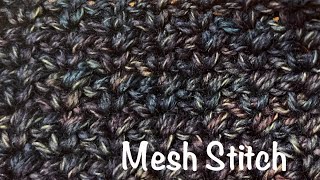 Single Crochet Mesh Stitch Tutorial LeftHanded [upl. by Hamimej347]