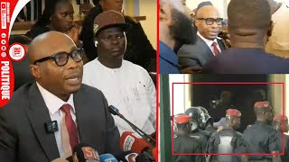 Urgent La Police interrompt le discours de Barthelemy Dias en pleine conf Presse à la mairie DKR [upl. by Cherise]