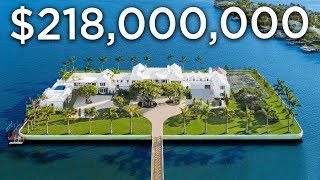 Touring a 218000000 Florida Mega Mansion on a Private Island [upl. by Ginsberg]