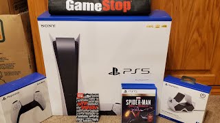 PS5 Gamestop Bundle unboxing [upl. by Ellecrag]