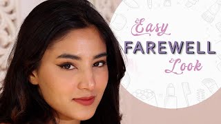 Easy Farewell Makeup Look  Michu [upl. by Baudelaire]