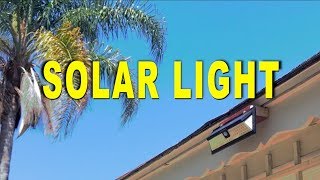 BEST Outdoor LED Solar Motion Light  Review [upl. by Sesiom]