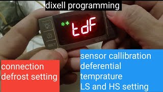 dixell controller connection and setting for chiller and freezer refrigeration [upl. by Farhsa507]