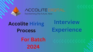 Accolite Digital Interview Experience 2023  Hiring Process 2024 For Freshers [upl. by Hussey]