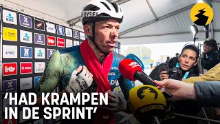 Oliver Naesen na Ronde “Had krampen in de sprint” [upl. by Notse]