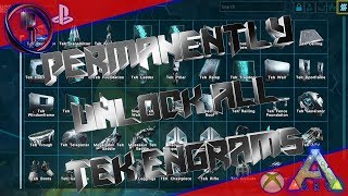 Permanently Unlock All Tek Engrams Ark Survival Evolved [upl. by Gupta7]