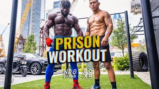 PRISON WORKOUT HOW TO GET SHREDDED OUTDOOR [upl. by Lambart]