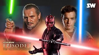 QuiGon Jinn amp ObiWan Kenobi vs Darth Maul  Star Wars The Phantom Menace [upl. by Atterys]