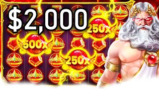 2000 GATES OF OLYMPUS BONUS BUYS  CHALLENGE [upl. by Nnateragram]