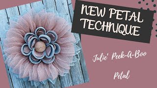 How to Make a Flower Wreath  New Petal Technique  Julies PeekABoo Petal [upl. by Gardener]