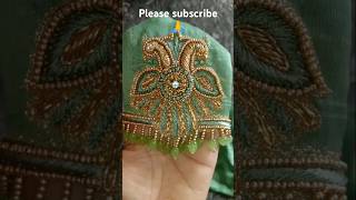 Hand work blouse blousedesign address in description reels ml sri Sai rangolis [upl. by Kantos]