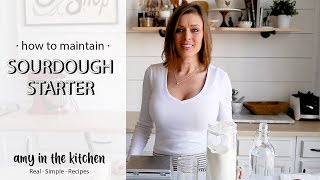 How to Maintain a Sourdough Starter  Simple Method [upl. by Barber]