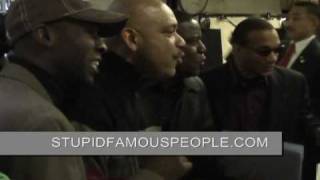 Quincy Jones is surprised by an a cappella group in New York City [upl. by Bernadine]