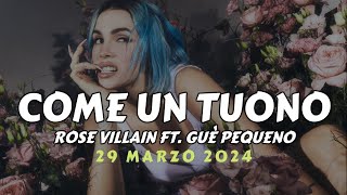 ROSE VILLAIN Come un tuono ft Guè Pequeno TestoLyrics [upl. by Ymmij]