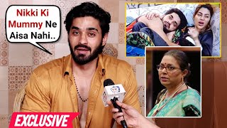 Arbaz Patel Shocking Reaction On Nikki Tamboli Mother Engagement Video Bigg Boss 18  EXCLUSIVE [upl. by Ahseik]