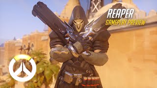 Reaper Gameplay Preview  Overwatch  1080p HD 60 FPS [upl. by Lipfert]