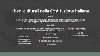 VIDEO RIASSUNTO LEGISLAZIONE NAZIONALE E INTERNAZIONALE DEI BENI CULTURALI E DELLO SPETTACOLO [upl. by Nixie156]