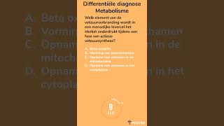 Differentiële diagnose Metabolisme 1 geneeskunde biomedische metabolisme verbranding dokter [upl. by Gilud]