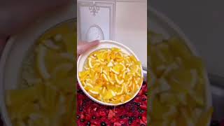 Tarkibi Malina 2 quti Qulupnay 1 quti Smorodina 1 quti 7 dona limon 4 apelsin Yalpiz Shakar 6 kg [upl. by Belak646]