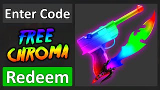 HOW TO REDEEM FREE CHROMA GODLYS IN MM2 [upl. by Ahsenra]