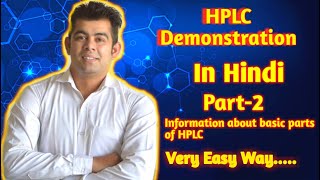 HPLC Highperformance liquid chromatography Demonstration in Hindi Part2 [upl. by Tung376]