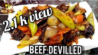 Devilled beef  srilanken style [upl. by Grory]