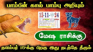 பாம்பின் கால் பாம்பு அறியும்  மேஷ ராசிக்கு நவம்பர் 15க்கு பிறகு இது நடந்தே தீரும் [upl. by Anauj]