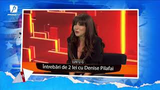 🔴 Oana Lis la 40 de întrebări cu Denise Pilafai 😂 [upl. by Nosiaj]