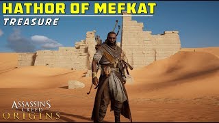 Loot Treasure Location  Hathor of Mefkat Khensu Nome  Assassins Creed Origins [upl. by Harwell582]