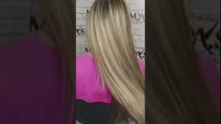 ¡Impresionante Mechas en Cabello Largo Color Beige mechas hairshorts balayage [upl. by Ainod]