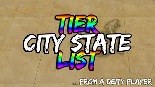 Ranking the City States  Civilization 6 Tier List [upl. by Laemsi826]