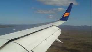 B757200W Icelandair Landing in Reykjavik Keflavik airport BIKF [upl. by Cynara]