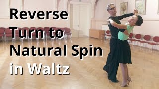 Waltz Basic Lesson  Outside Change Outside Change to Promenade Position [upl. by Inor55]